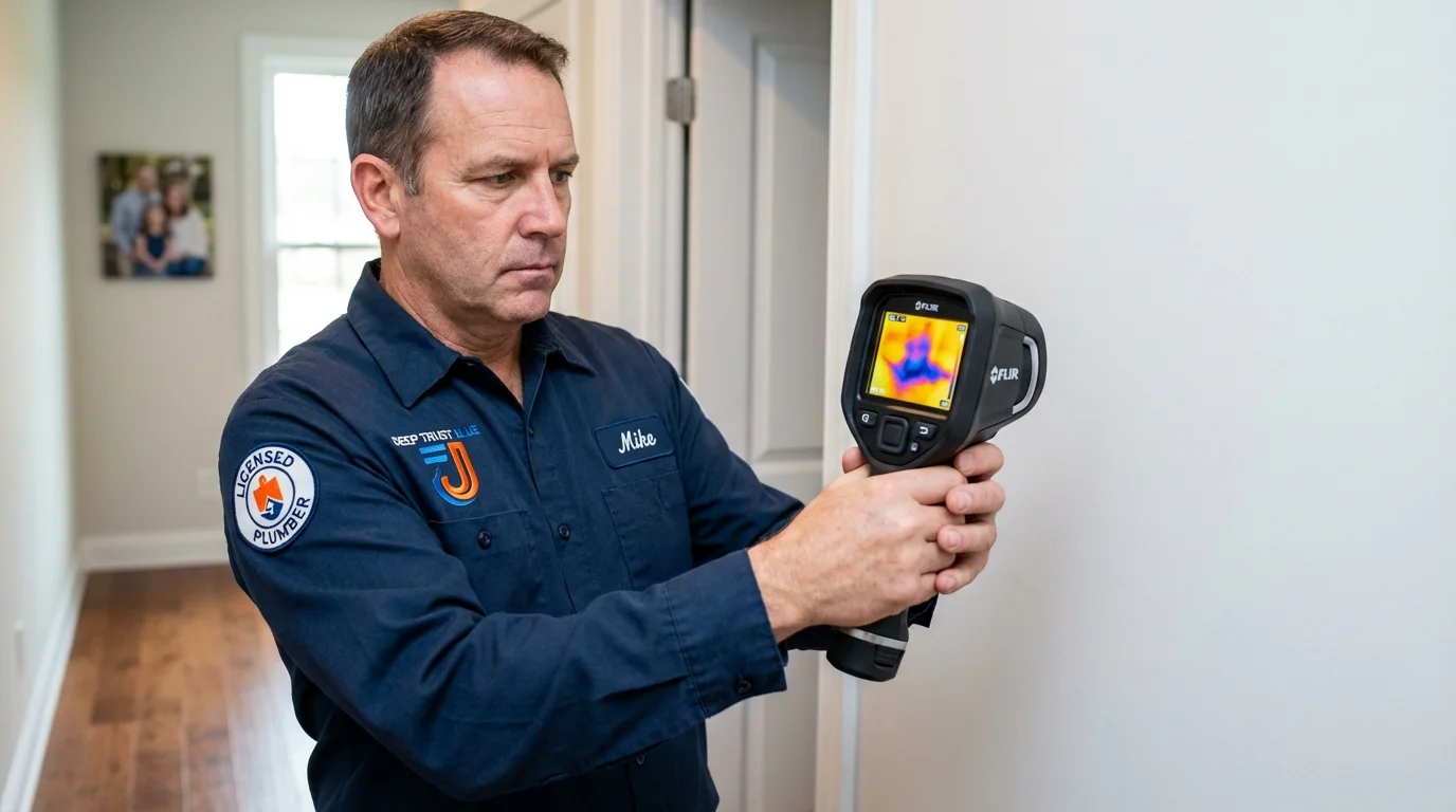 Thermal imaging leak detection by Johns Plumbing LLC in Fox Island